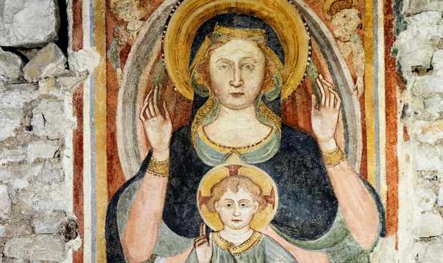 Bari, chiesa di San Martino: restaurato l'antico affresco della Madonna del Segno